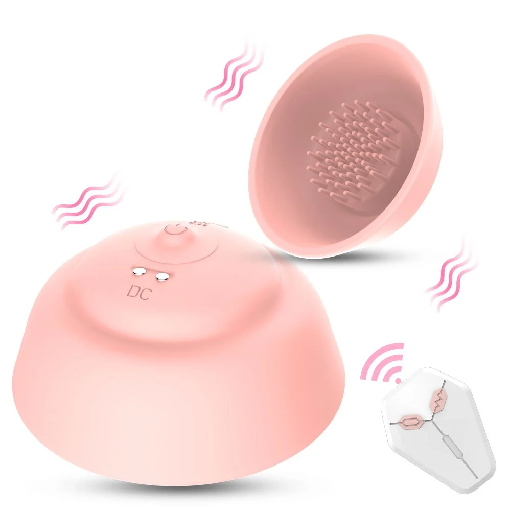 Vavdon -Rejuvenate Your Breasts with this Wireless Vibrating Nipple Massager and Breast Sucker Set - Remote Controlled for Maximum Stimulation! - FQ-13