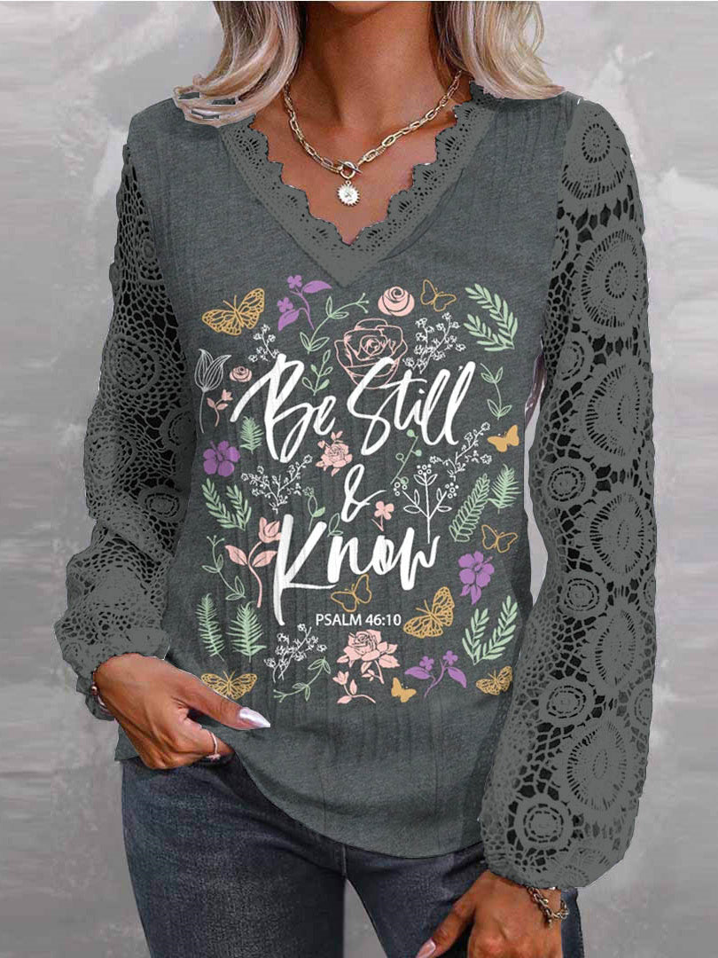 Women Half Sleeve V-neck Solid Color Dress