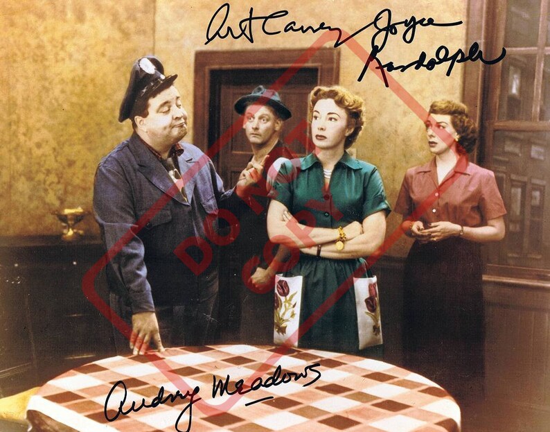 The Honeymooners Cast color Vintage -1950s8.5x11 Autographed Signed Reprint Photo Poster painting