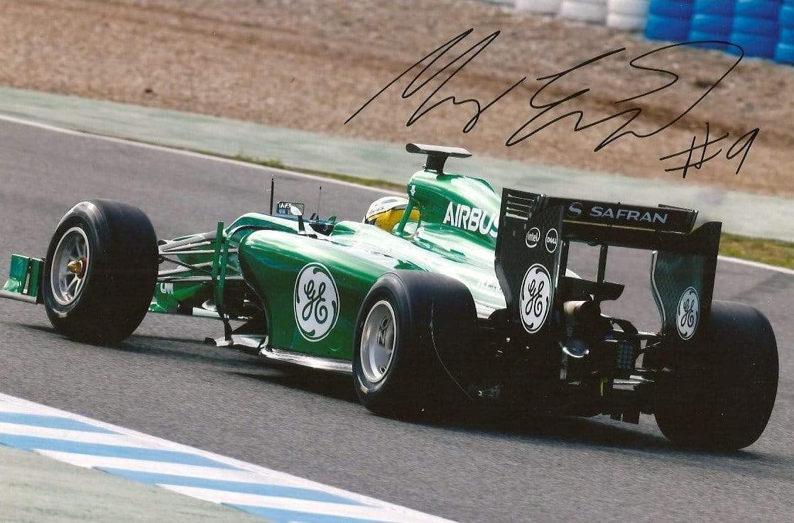 RACE CAR DRIVER Marcus Ericsson CATERHAM F1 autograph, signed Photo Poster painting