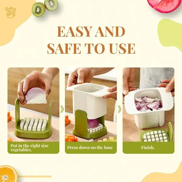 🌴(Summer Hot Sale - 48% OFF) 2-in-1 Vegetable Chopper Dicing & Slitting