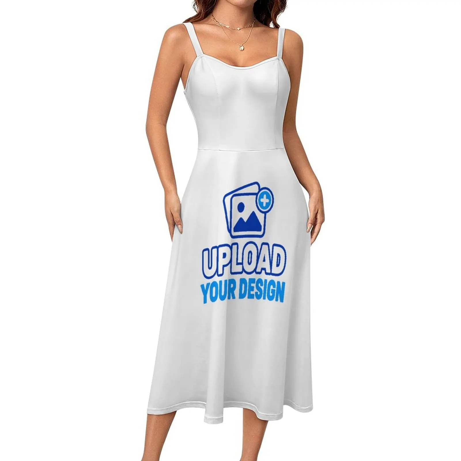 Spaghetti-Strap Midi Dress &ndash; personalized print product image 8