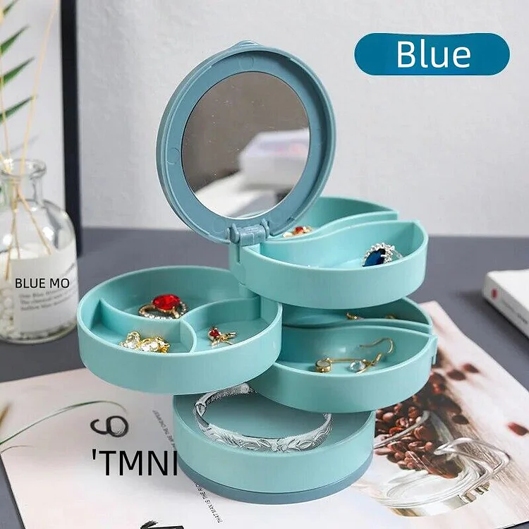 ✨4 Layers Rotatable Jewelry Storage Box