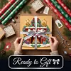 (25x25cm)DIY Pearl Painting Xmas Framed Handmade Pearl Material Art Kit Living Room Decor