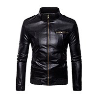 men's Motorcycle Leather New Style Leather Jacket Korean Style Slim Leather Jacket