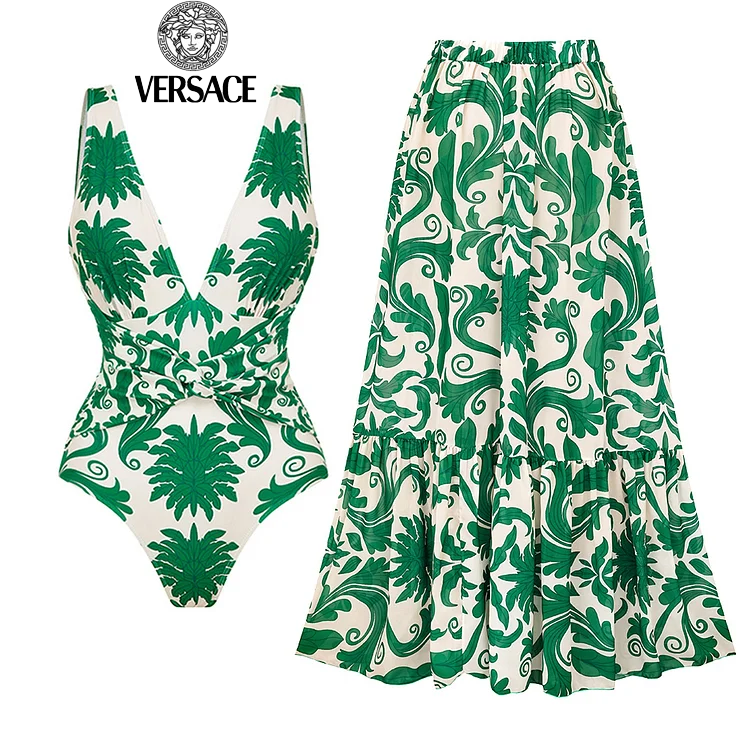 【Versace】Τυπωμένα ολόσωμα μαγιό και φούστες