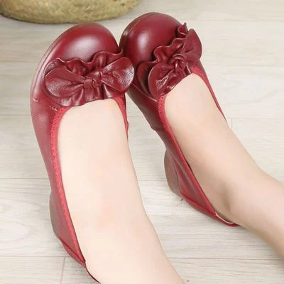 GKTINOO Loafers Comfortable Women Genuine Leather Flat Shoes Woman Casual Nurse Work Shoes Women Flats 6 colors