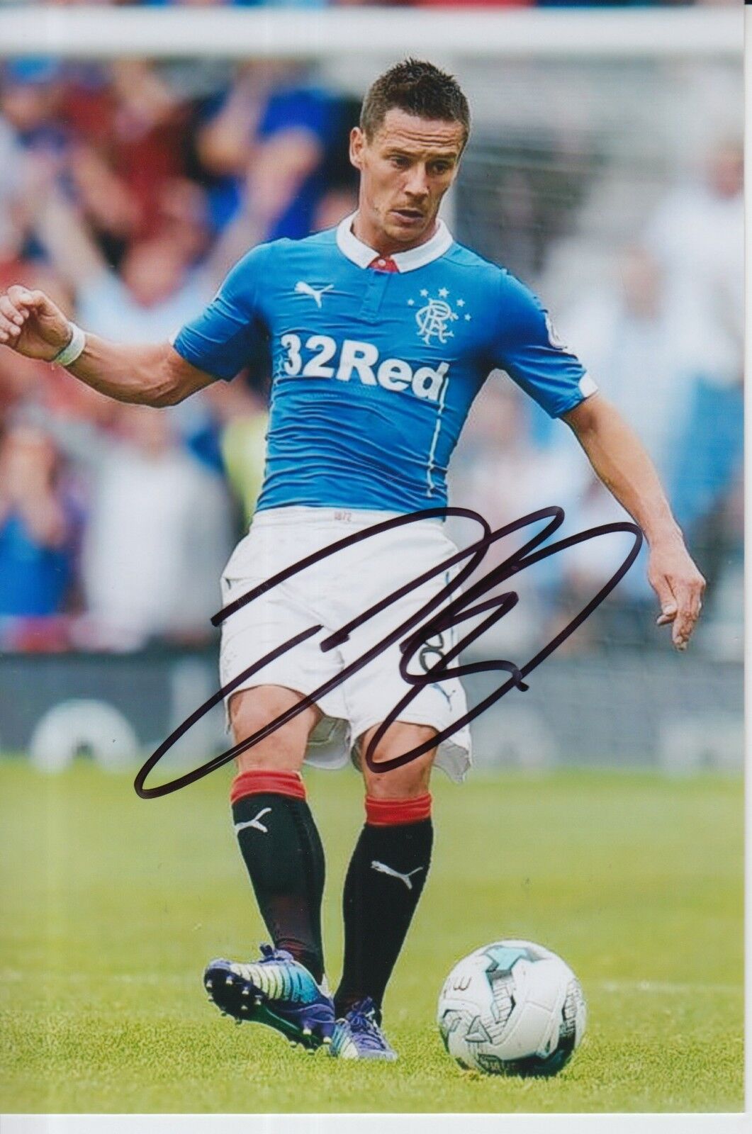 RANGERS HAND SIGNED IAN BLACK 6X4 Photo Poster painting 2.