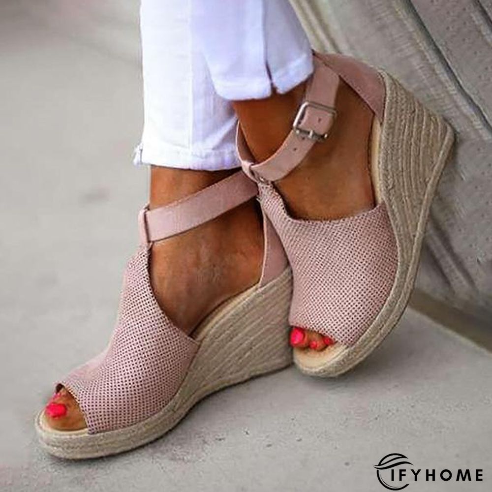 Women Summer Fish Mouth Wedge Sandals | IFYHOME