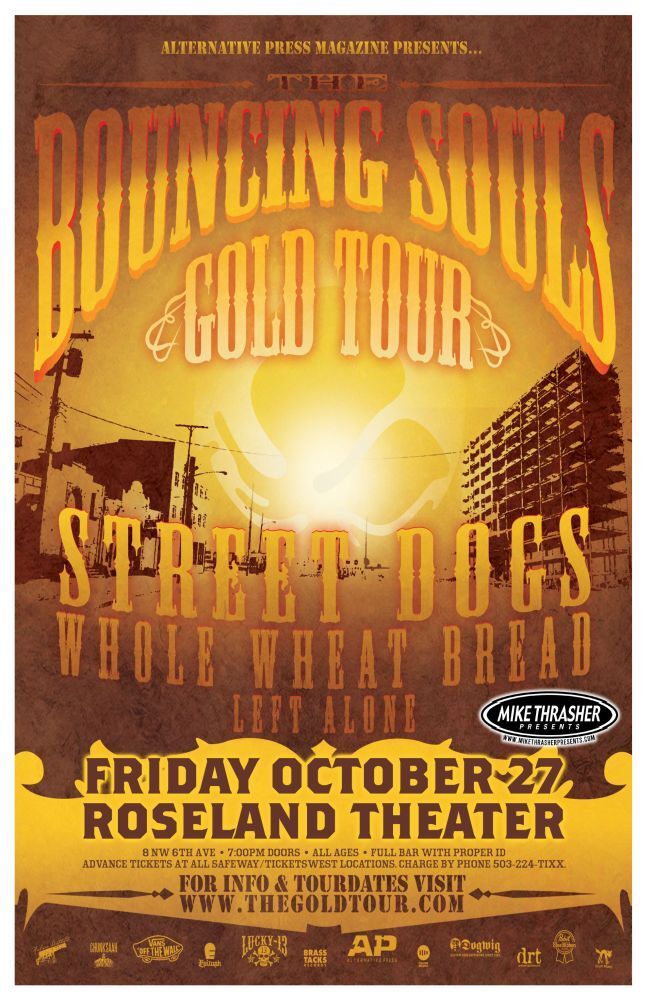 BOUNCING SOULS 2006 Gig POSTER Portland Oregon Concert