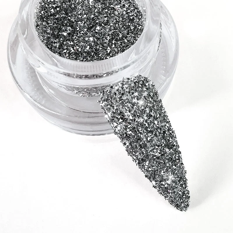 1Box Reflective Glitter Powder For Nails Iridescent Flakes Sequins Pigment Dust Manicures Decoration Chrome Pigment Polish Gel-Nail Inspo