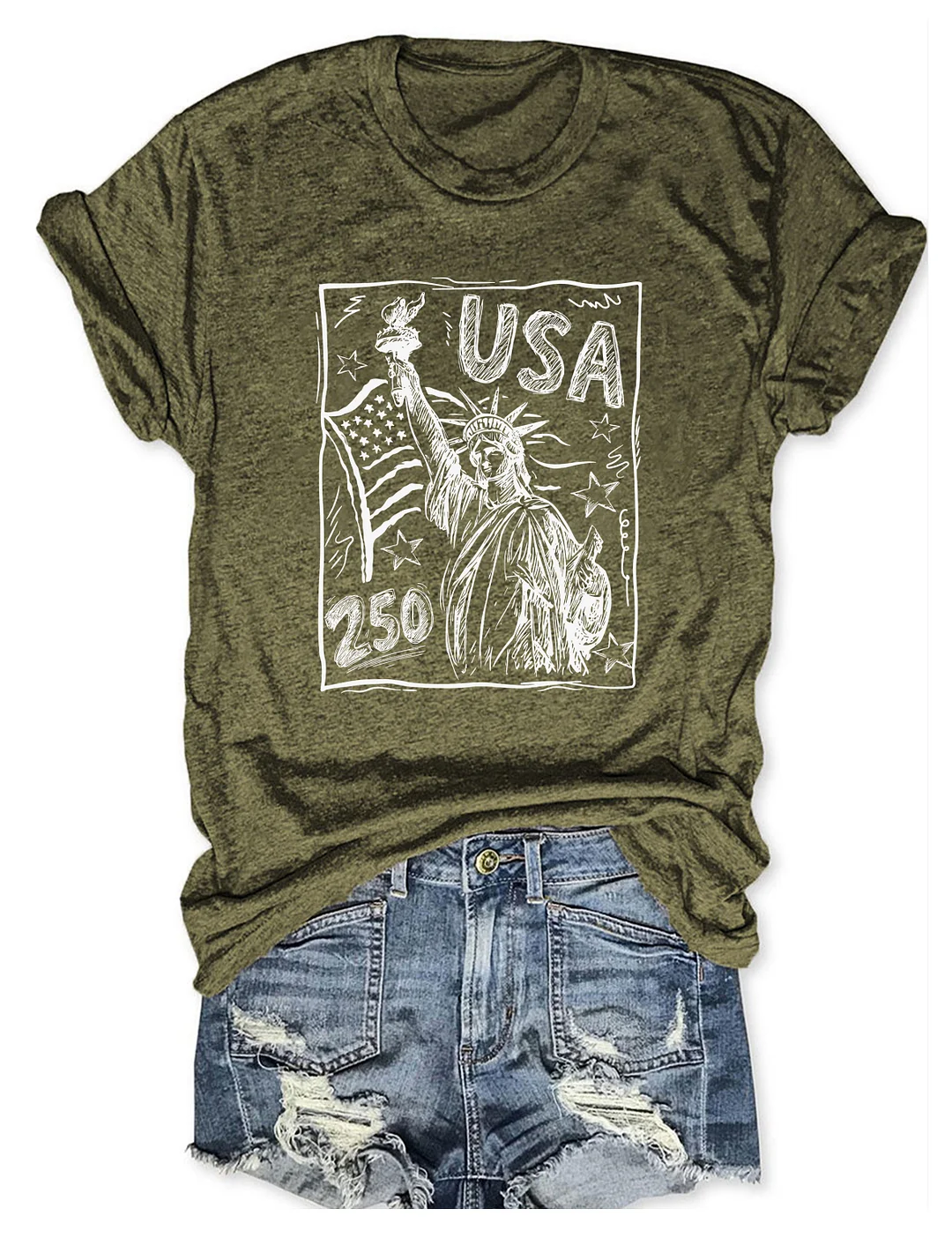 Statue Of Liberty USA 250th T-shirt