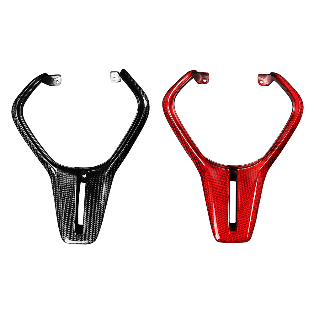 

Carbon Fiber Car Steering Wheel Trim Replacement for Infiniti Q60 2017-2020, Red, 501 Original