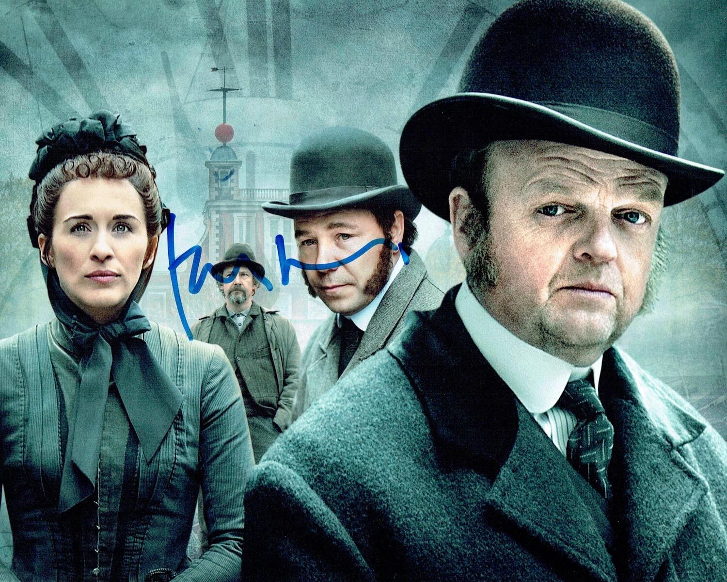 Toby JONES SIGNED Autograph Photo Poster painting AFTAL COA Sherlock Detective Actor