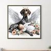Diamond Painting-DIY Full Round Drill Angel Baby And Dog