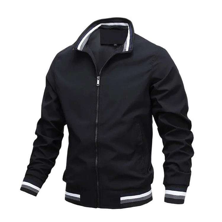 Solid Color Men's Casual Jacket | 168DEAL