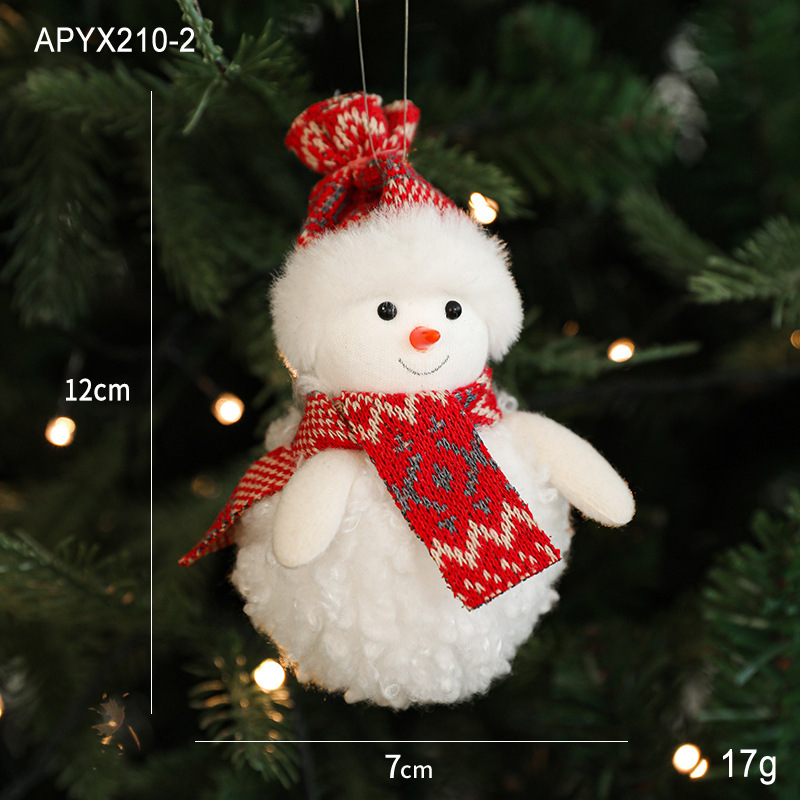 Plush Christmas ornaments, Christmas tree decorations, hanging ornaments-MERUMOTE