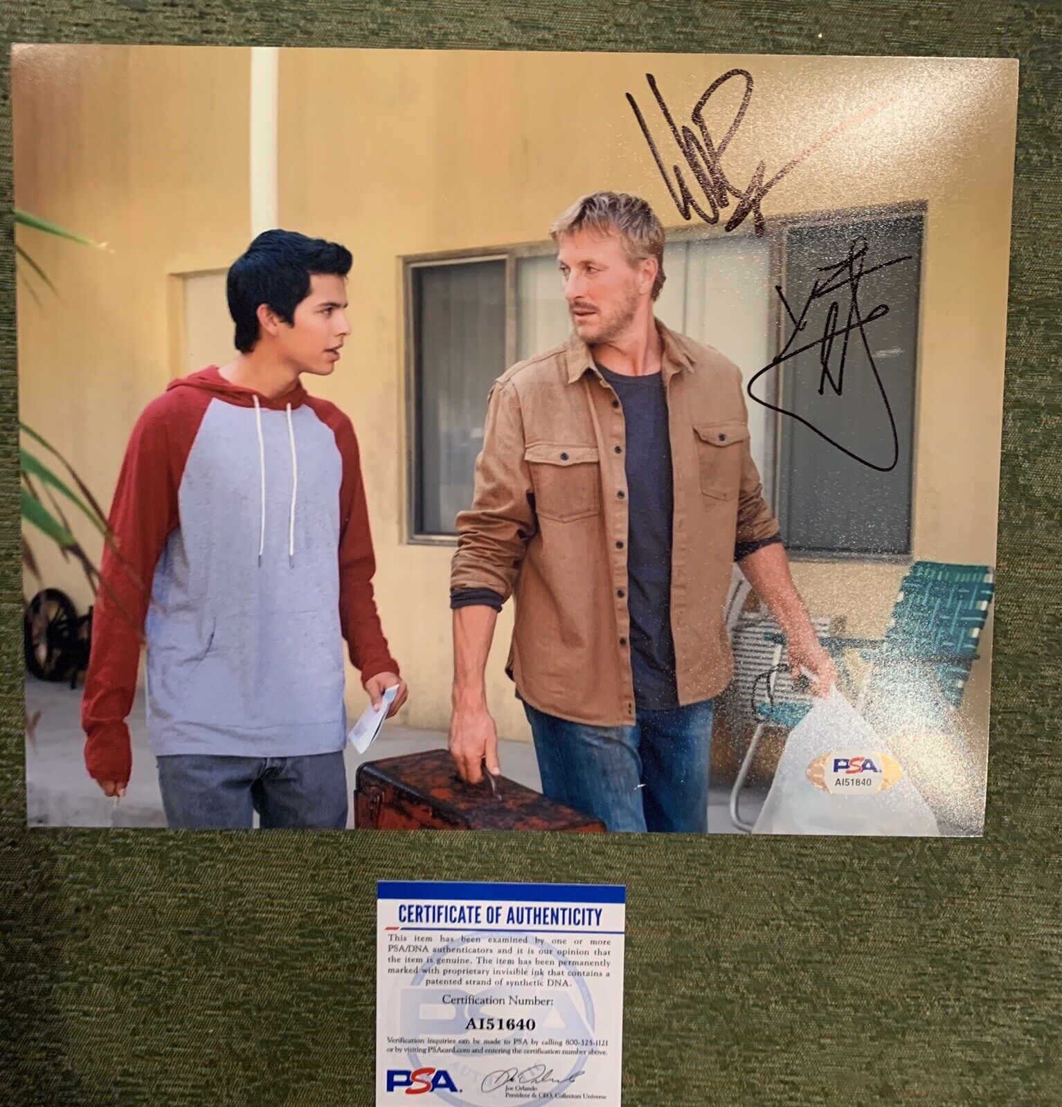 william zabka Xolo Maridue?a Signed 8x10 Photo Poster painting Pic Auto Cobra Kai Psa/dna Coa