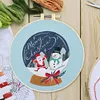 【Limited Stock Sale】Christmas-DIY Embroidery Kit with Pattern Cotton Threads Needles Hoop 30*30cm/11.8*11.8in tapestrymarket