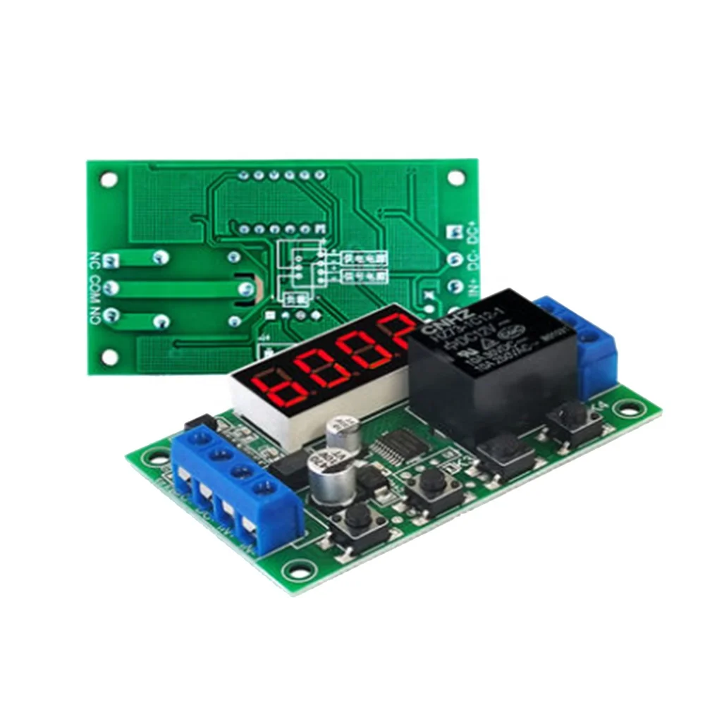 5V 12V 24V Digital Timer Switch Adjustable Time Delay Relay Module Trigger Cycle Timer Delay On Off Relay Switch