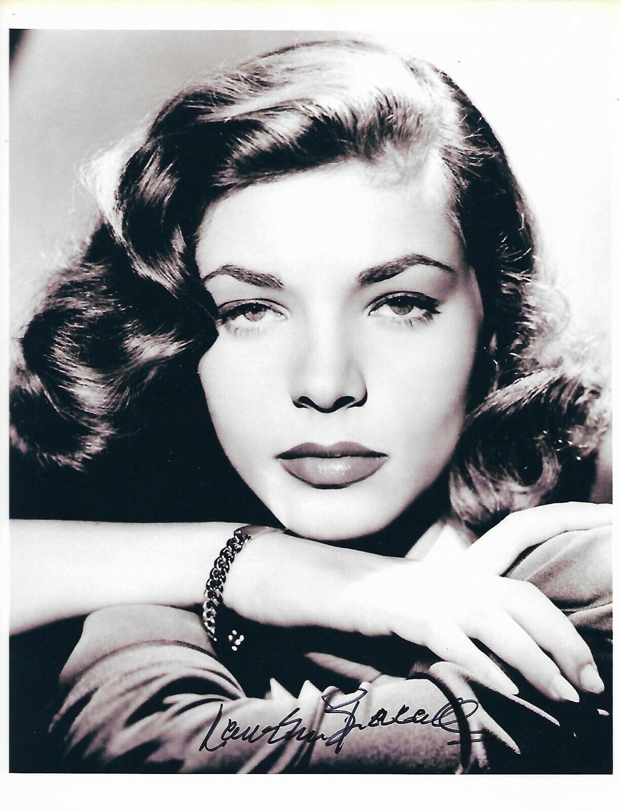 Lauren Bacall Signed Auto Autographed Photo Poster painting