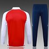 Joyfball 2024/2025 Arsenal Long Zipped Jacket Red White Soccer Jersey 1:1 Thai Quality 