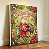 Diamond Painting-DIY Crystal Rhinestone Christmas Atmosphere with Frame(40x30cm)