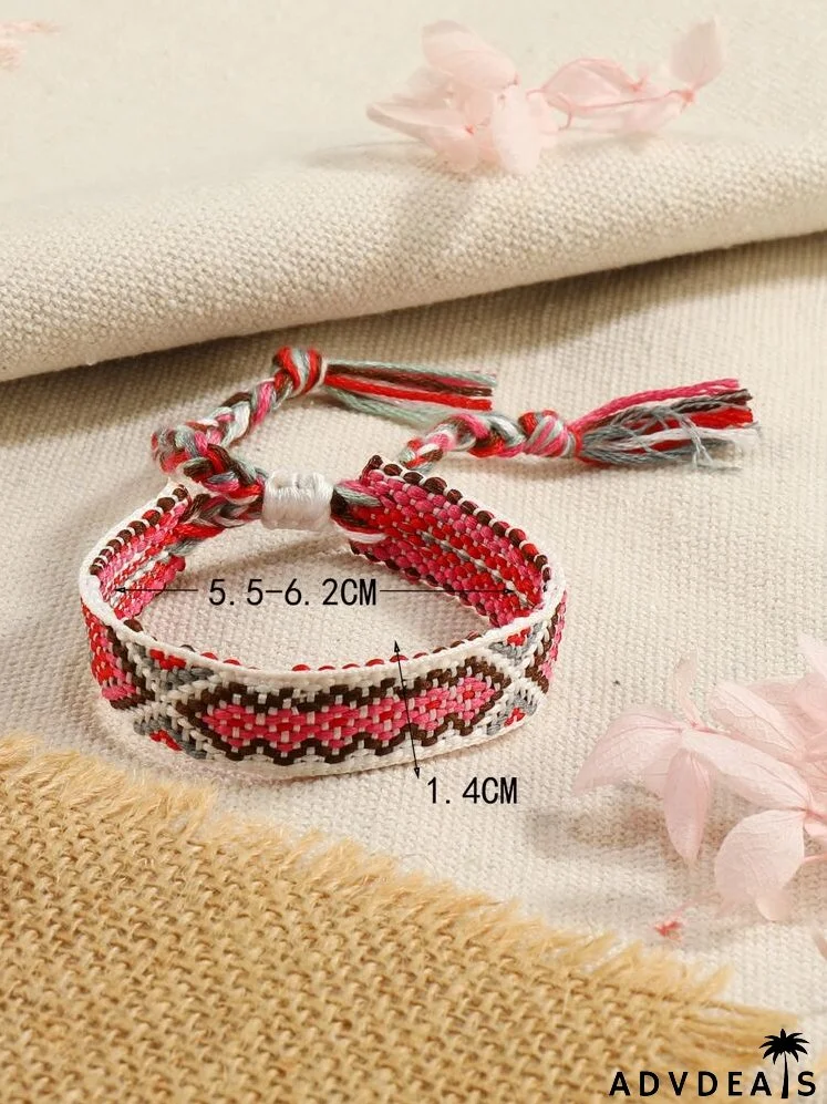 Geometric Pattern Braided Bracelet