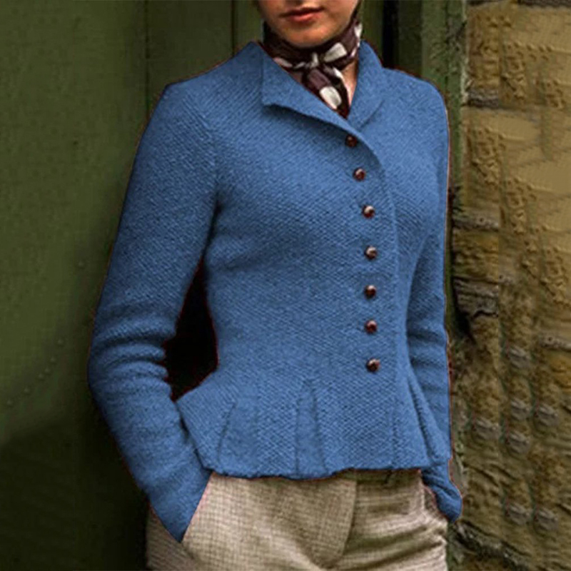 Casual Retro Single-breasted Short Jacket wearshes