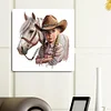 Diamond Painting-DIY Full Round Drill Western Cowboy Doll