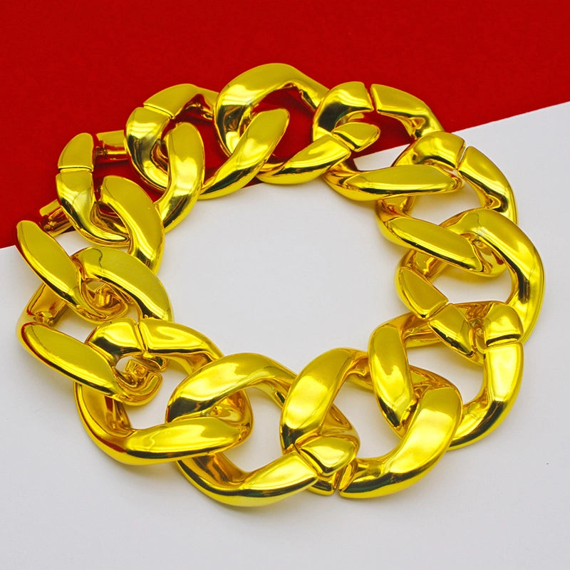 5 Pieces Exaggerated Solid Color Ccb Necklace