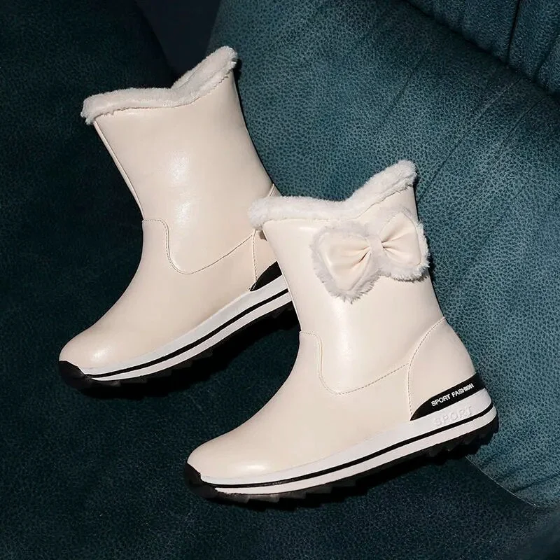 INS Women Ankle Boots 22-26cm Thick Snow Boots Ankle Boots for Women Winter Boots Women Outdoor Warm Shoes Ankle Boots for Women