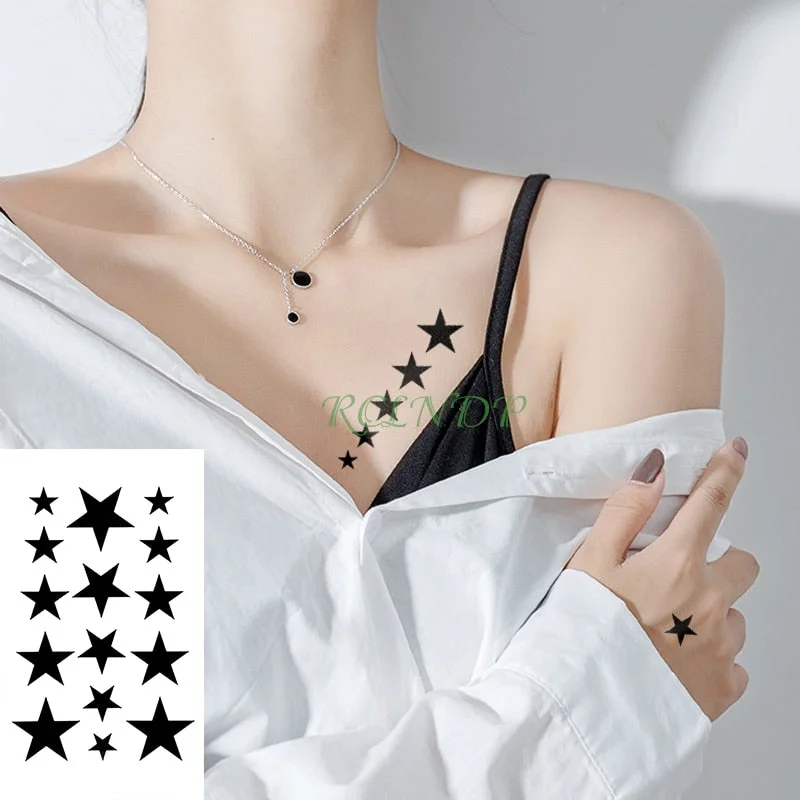 Waterproof Temporary Tattoo Sticker Music Note Tattoos Flash Fake Tatoo Tatouage Tatto For Men Women Kids