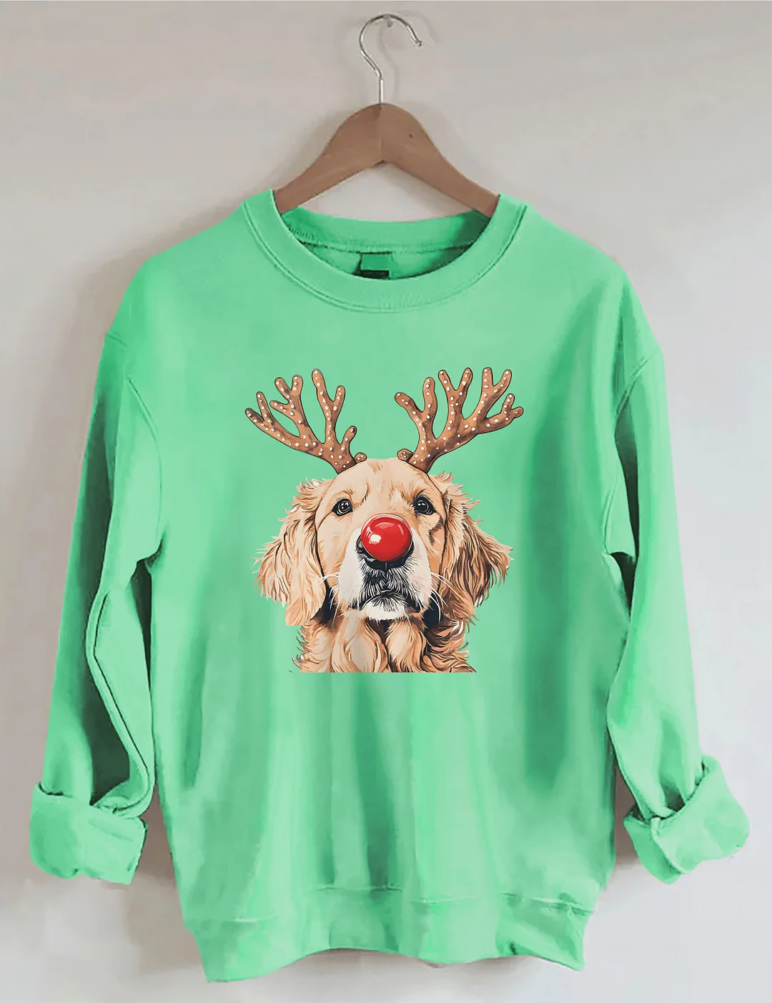 Golden Retriever Reindeer Christmas Sweatshirt