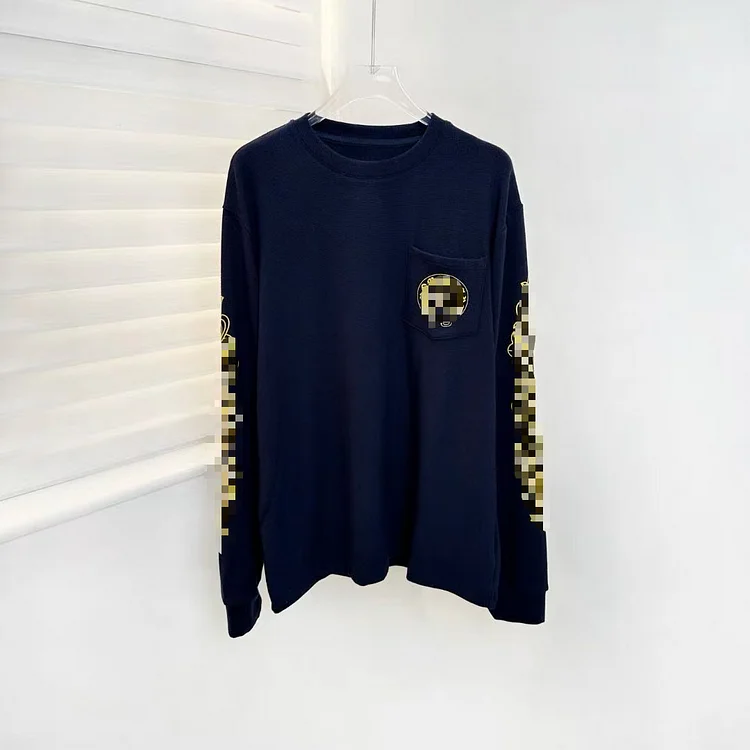 Women Spring Autumn Loost Tshirts Round Neck Long Sleeve Tee Tops