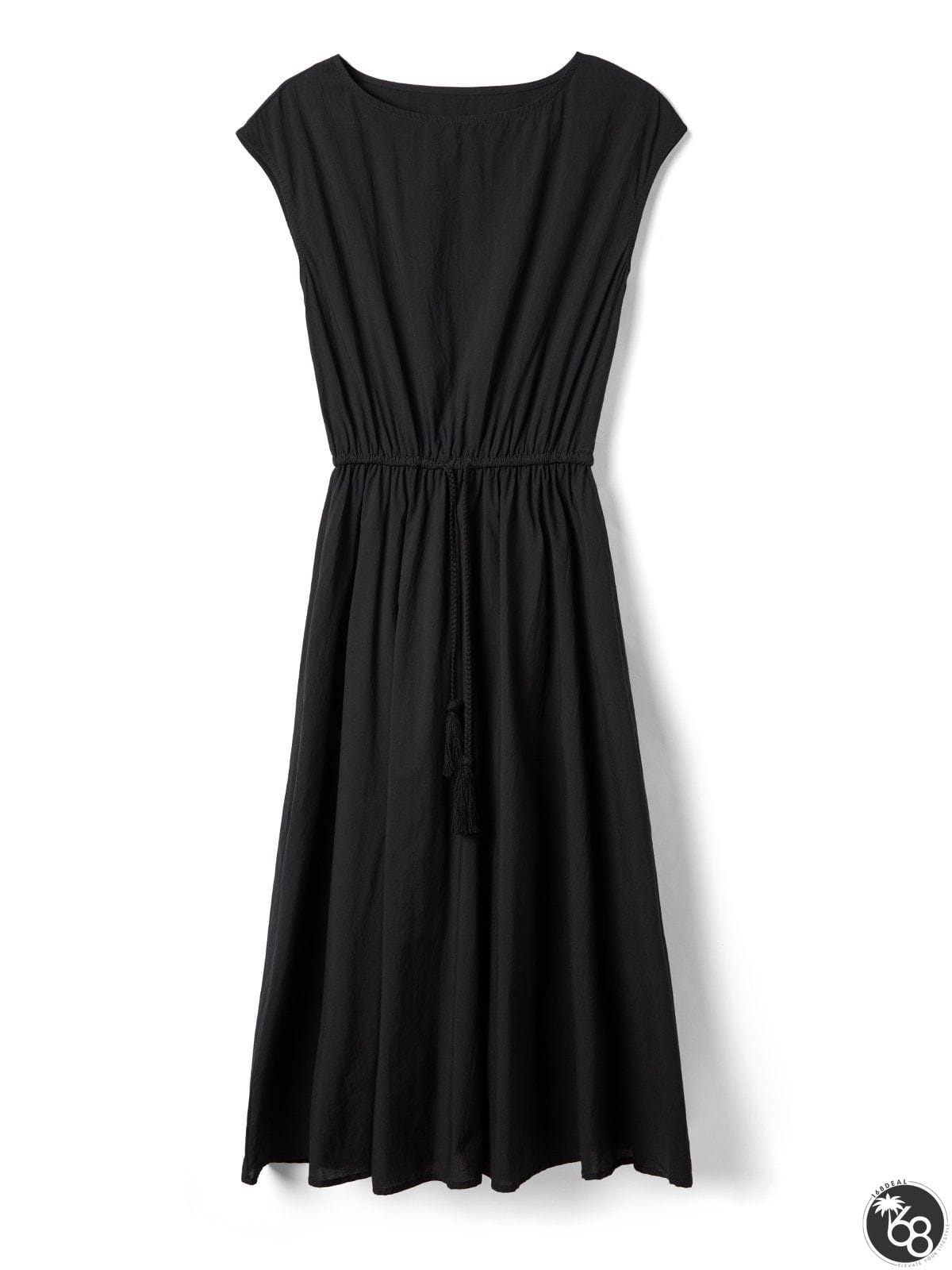 Solid Crew Neck Sleeveless Weaving Dress | 168DEAL