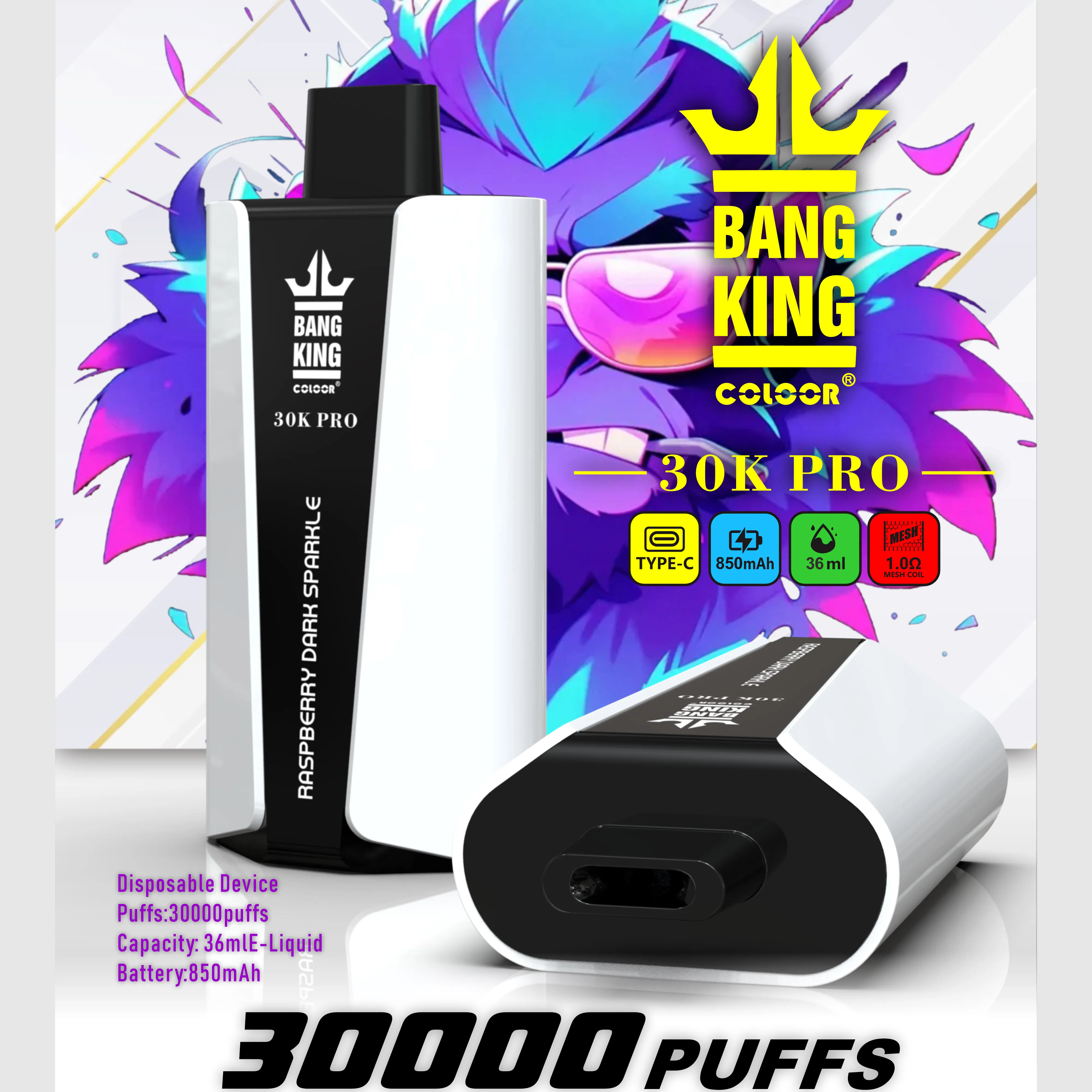 Bang King 30000 PRO 30k puffs (10PCS)EU mysite fumotvapeshop