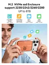ACASIS 10Gbps Magnetic M.2 NVMe SSD Enclosure & USB C Docking Station with Cooling Fan for iPhone 17/16/15 Pro/Pro Max/Plus,Tool Free Installation,Support Size 2230/2242/2260/2280 B+M M-Key