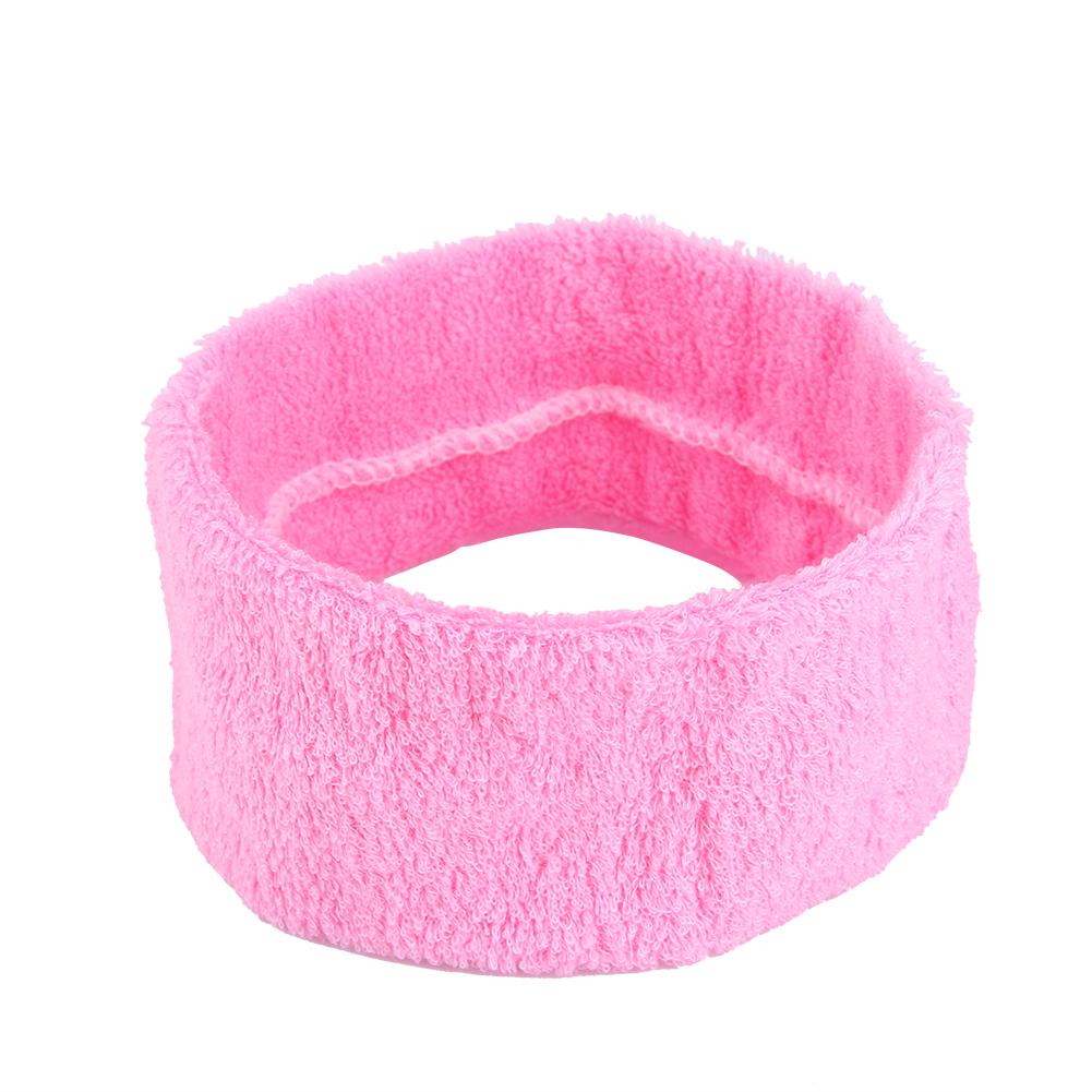 

Men Women Elastic Sports Yoga Sweatband Make-Up Head Hair Band, Pink, 501 Original