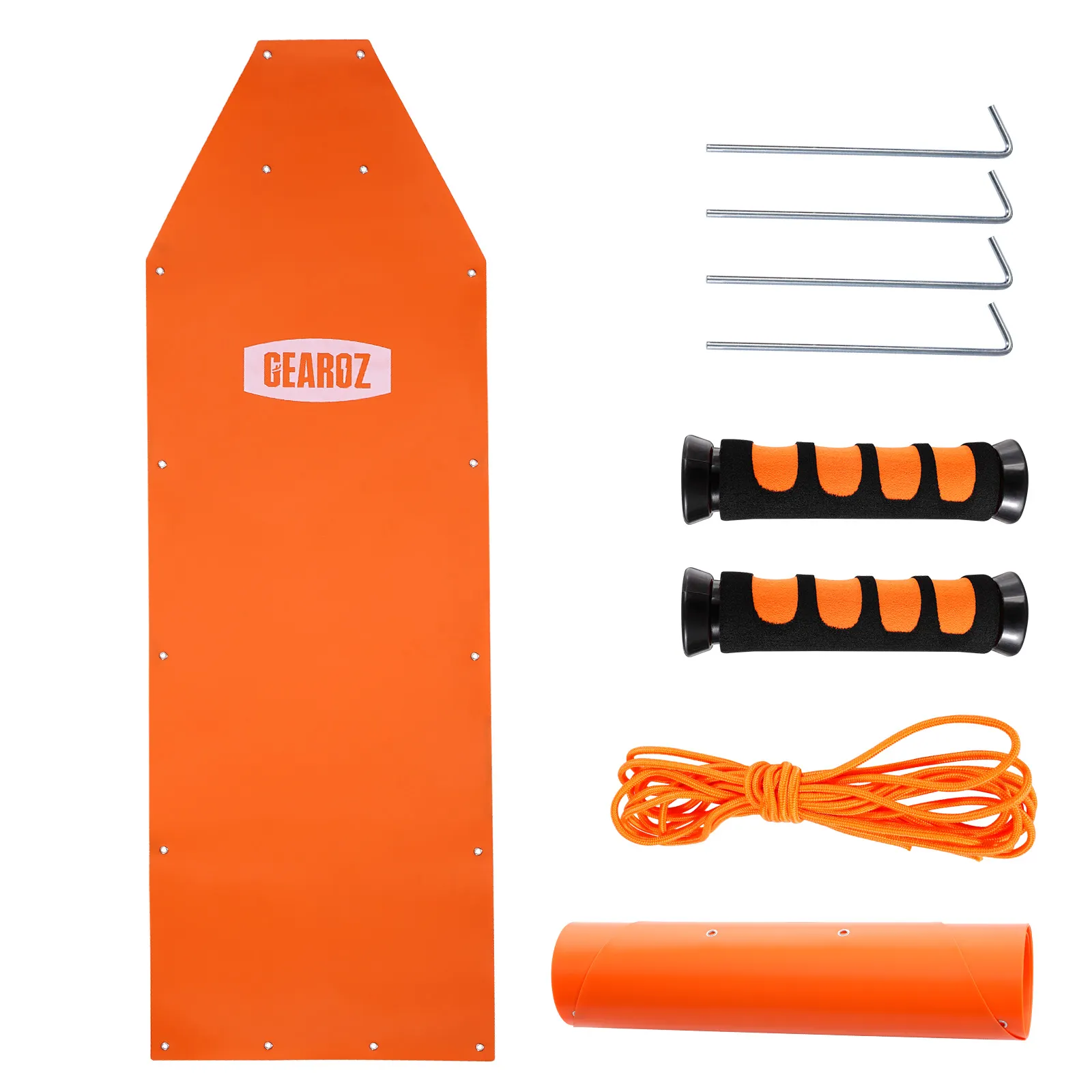 Sleds For Sand GearOZ Thickened Game Hauler Strap Reduce Ground Friction & Transport Game Easier Heavy Duty Deer Pull Rope For Dragging Deer Cart Deer Hunting Accessories Gift For Hunters, Orange Deer