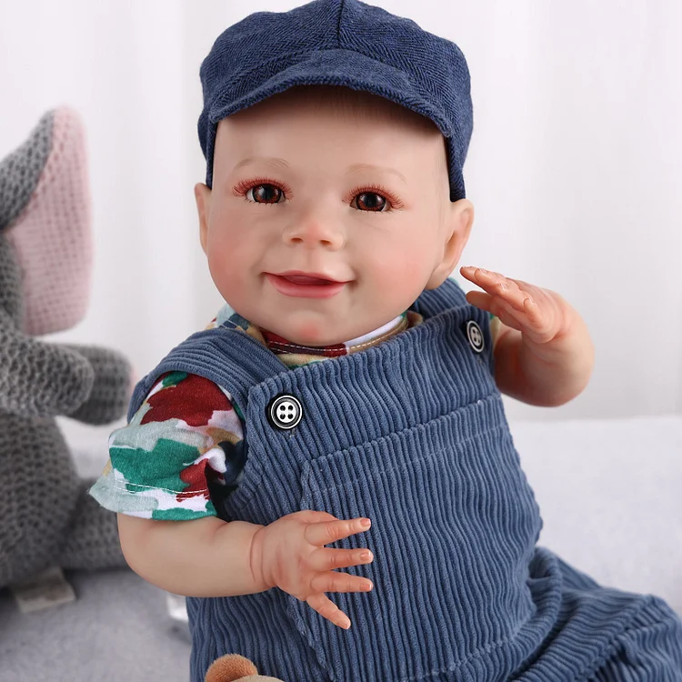 Poseable Lifelike Boys 20'' Cute Realistic Reborn Infant Baby Doll Boy 