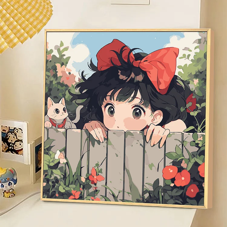 Anime Kiki'S Delivery Service 9CT Stamped Cross Stitch (50*50CM)