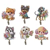 (US Only)6Pcs 2D/Flat DIY Flower Puppy Diamond Painting Hooks Diamond Art Painting Hook