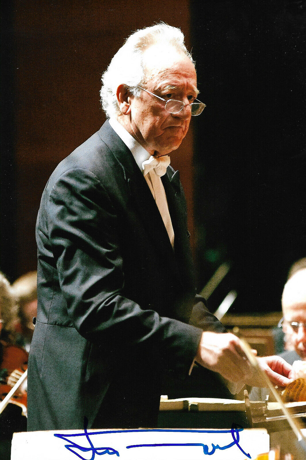 Yuri Temirkanov Conductor signed 8x12 inch Photo Poster painting autograph