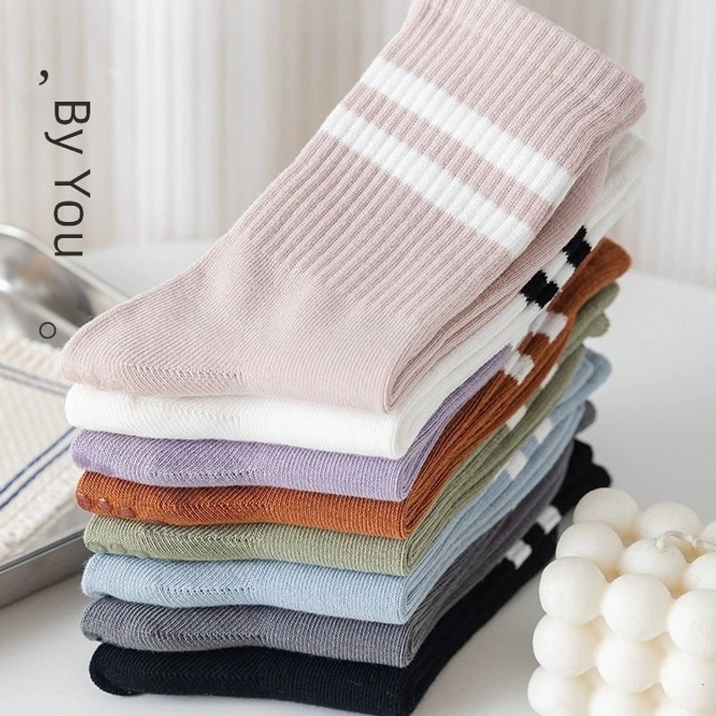 Yoga Socks Non-slip Women’s Mid-calf Length Socks Pure Cotton Fitness Dance Pilates Professional Non-slip Sports Adult Floor Socks