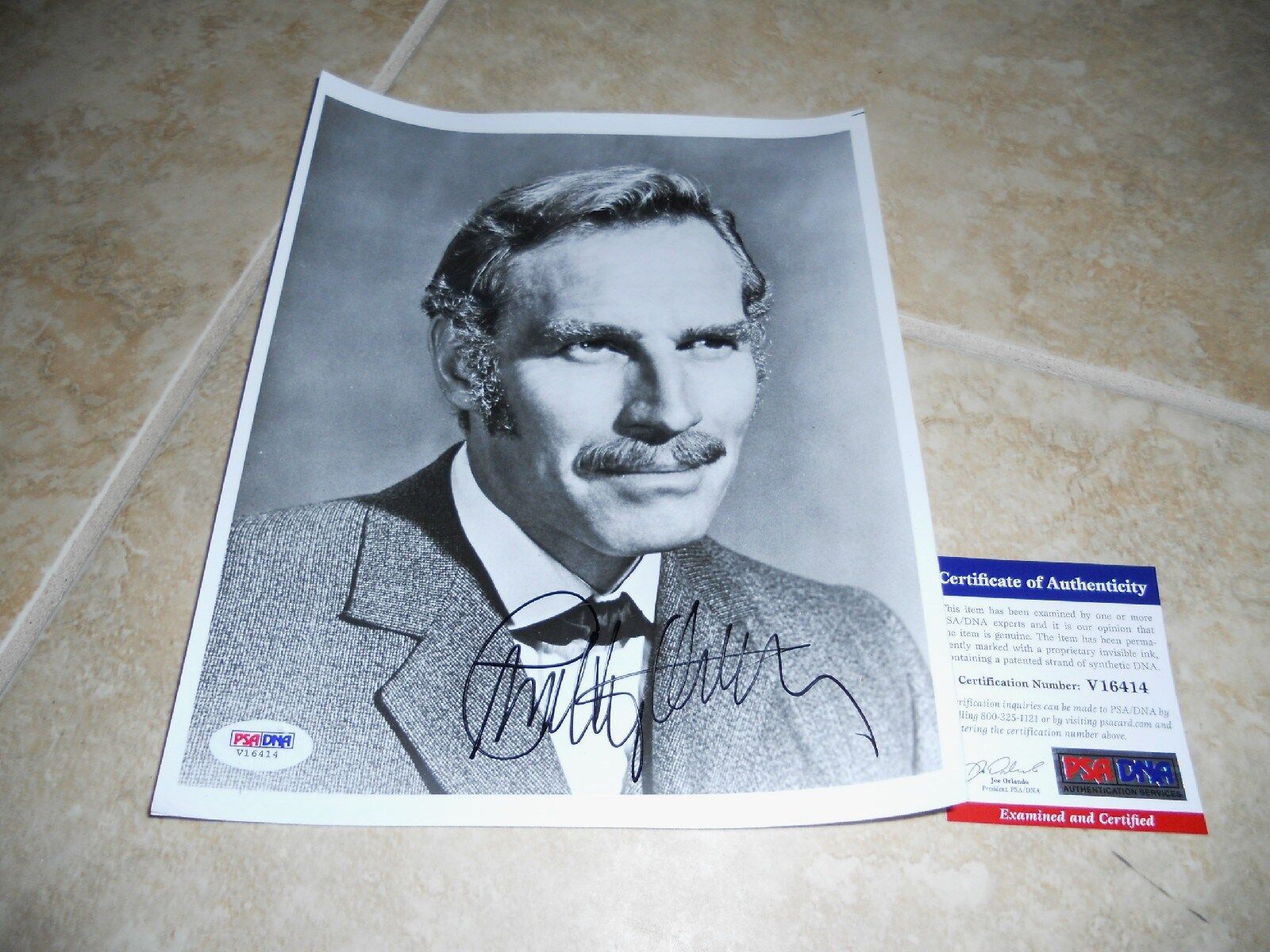 Charlton Heston Signed Autographed 8x10 Photo Poster painting PSA Certified #1