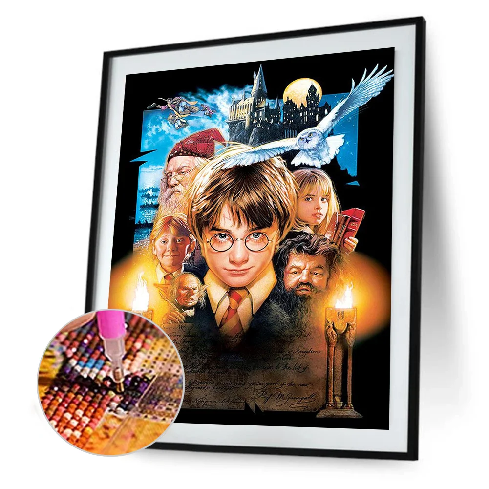 Harry Potter 40*30cm(canvas) full round drill diamond painting