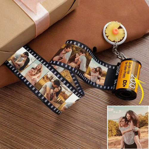 Custom 15 photos Keychain Film Camera Roll Multiphoto