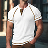  Stylish Henley T-Shirt with Contrast Trim for Men by Inlyline