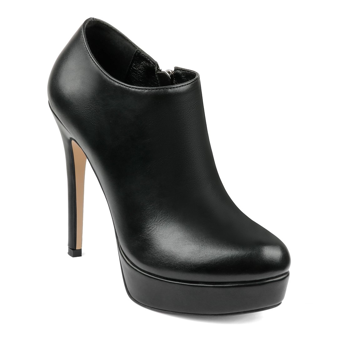 130mm Women's Ankle Boots High Heels Platforms Shoes Pointy Toe Sexy Boots-MERUMOTE